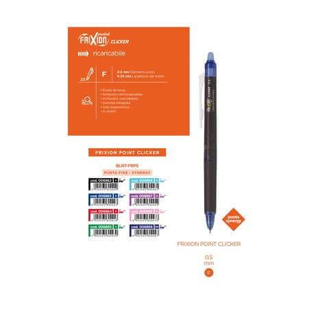 pilot-penna-sfera-scatto-frixion-point-clicker-synergy-tip-0-5-mm-blu-006863