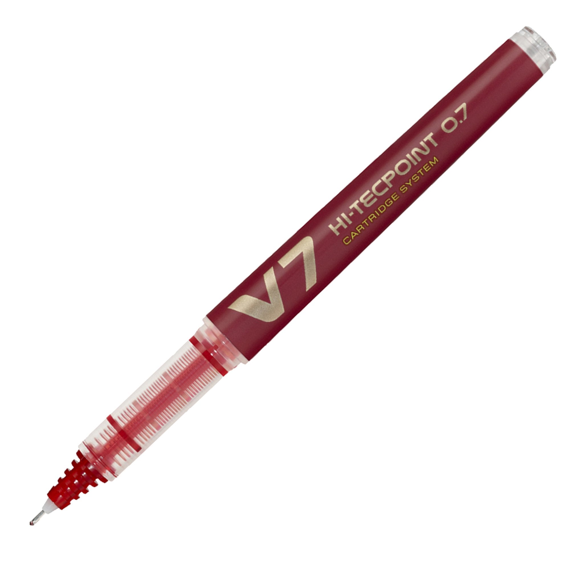 pilot-roller-hi-tecpoint-v7-ricaricabile-rosso-begreen