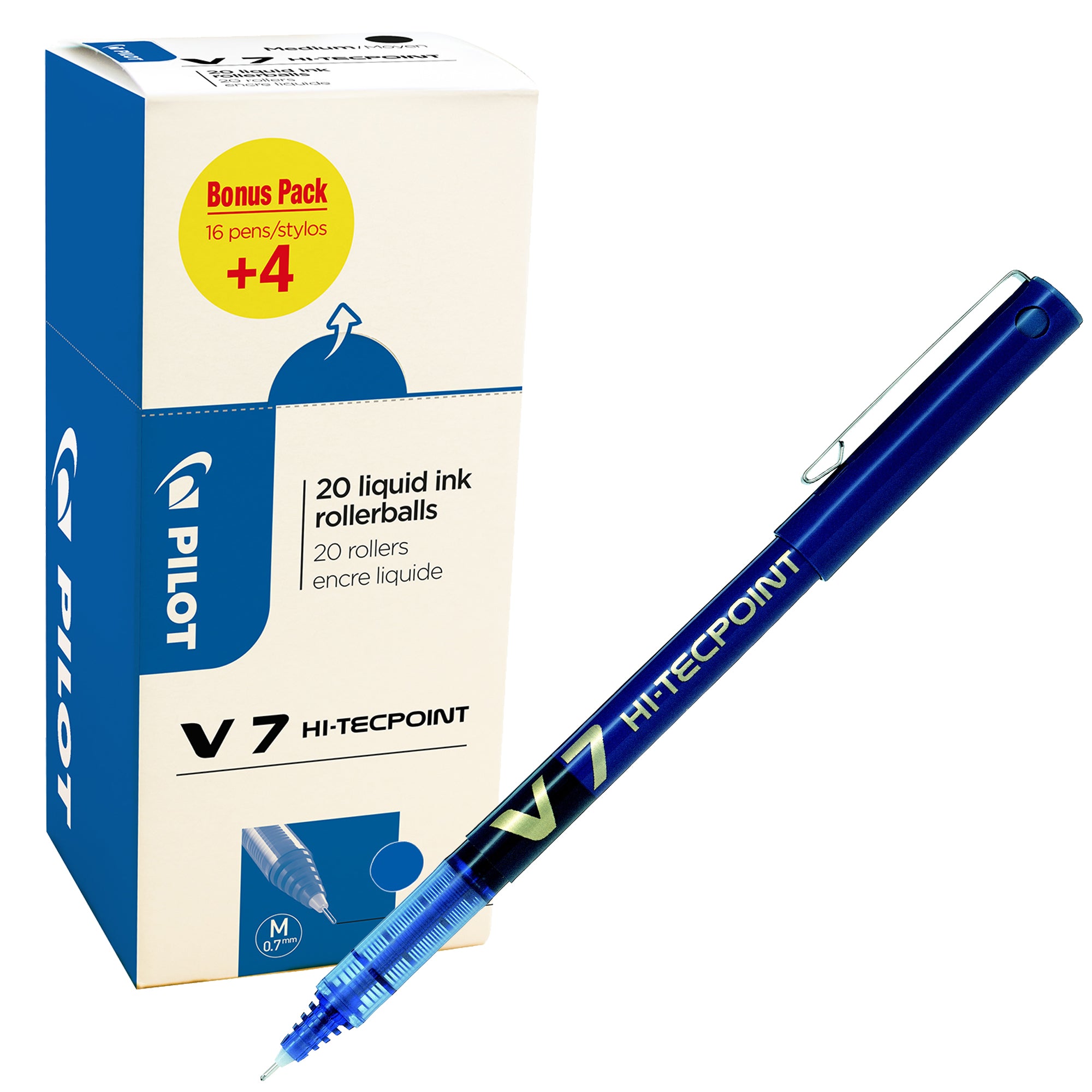 pilot-value-pack-164-roller-hi-tecpoint-v7-0-7mm-blu