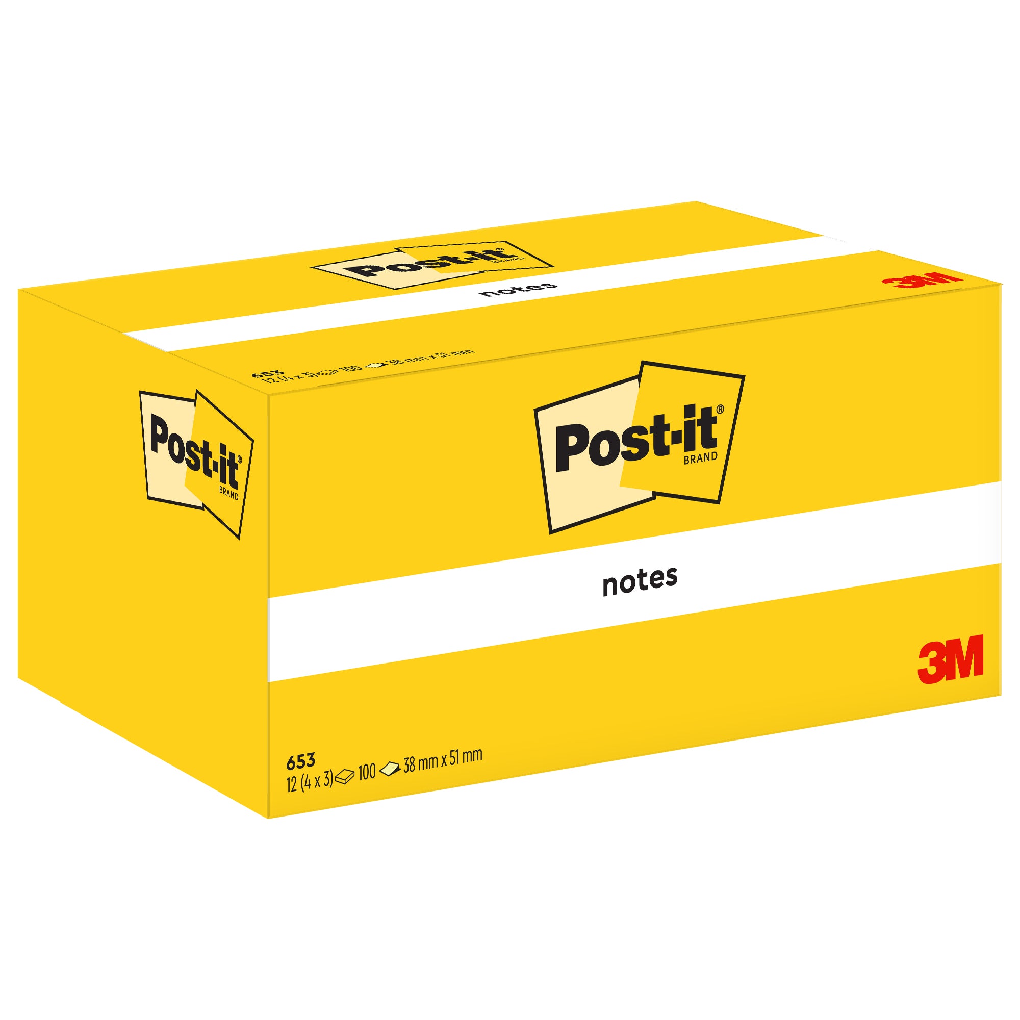 post-it-blocco-100fg-giallo-canary-38x51mm-653