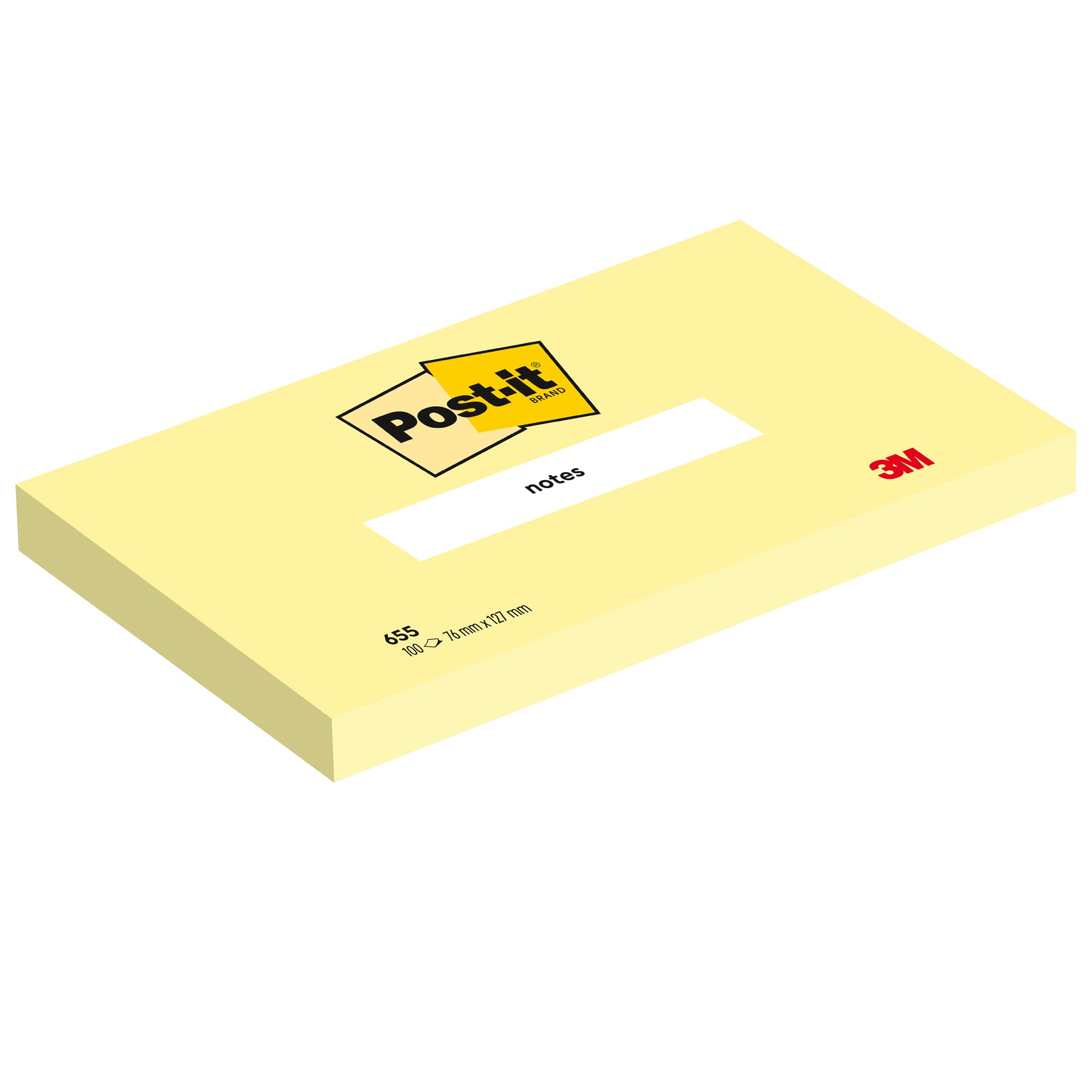 post-it-blocco-100fg-giallo-canary-76x127mm-655