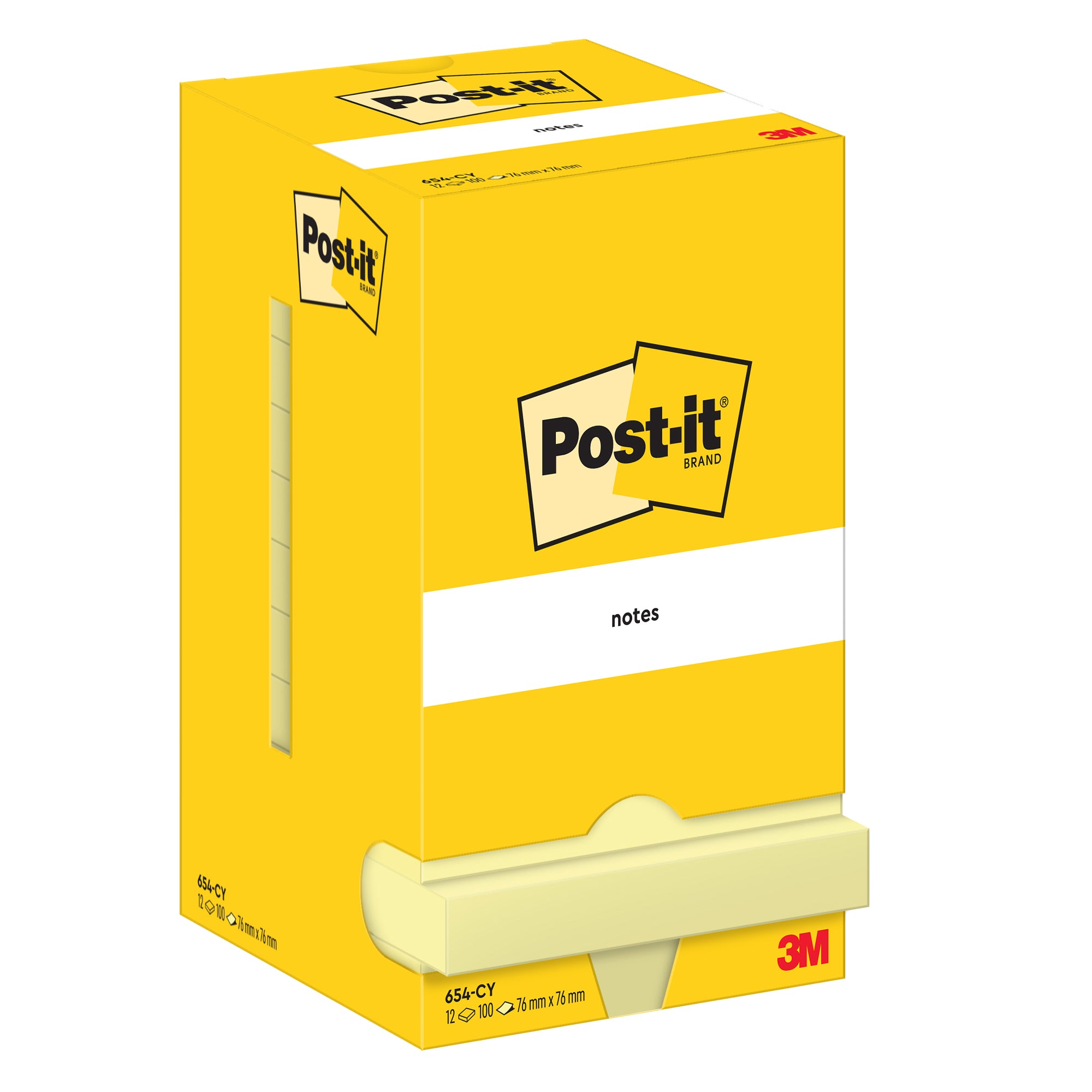 post-it-blocco-100fg-giallo-canary-76x76mm-654