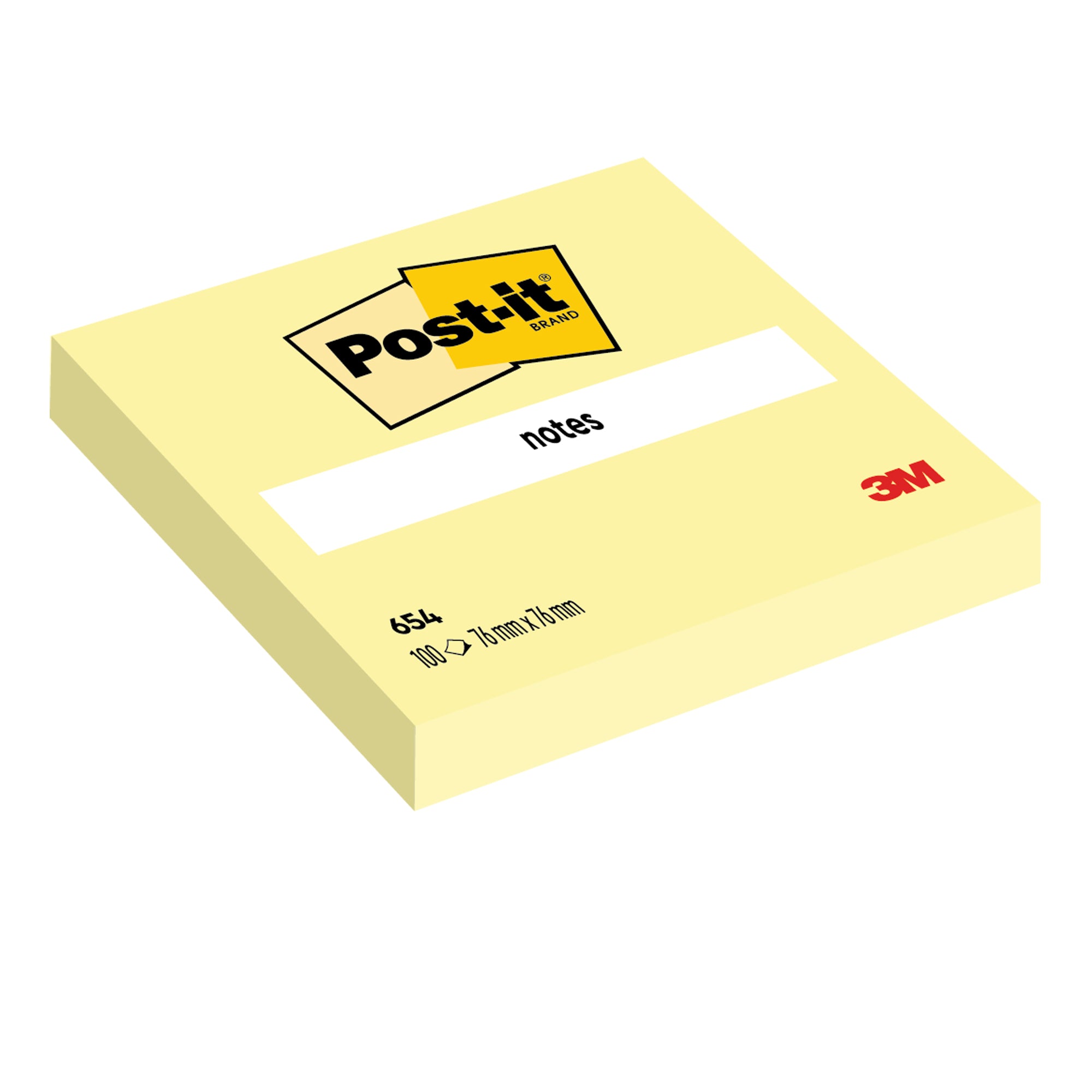 post-it-blocco-100fg-giallo-canary-76x76mm-654