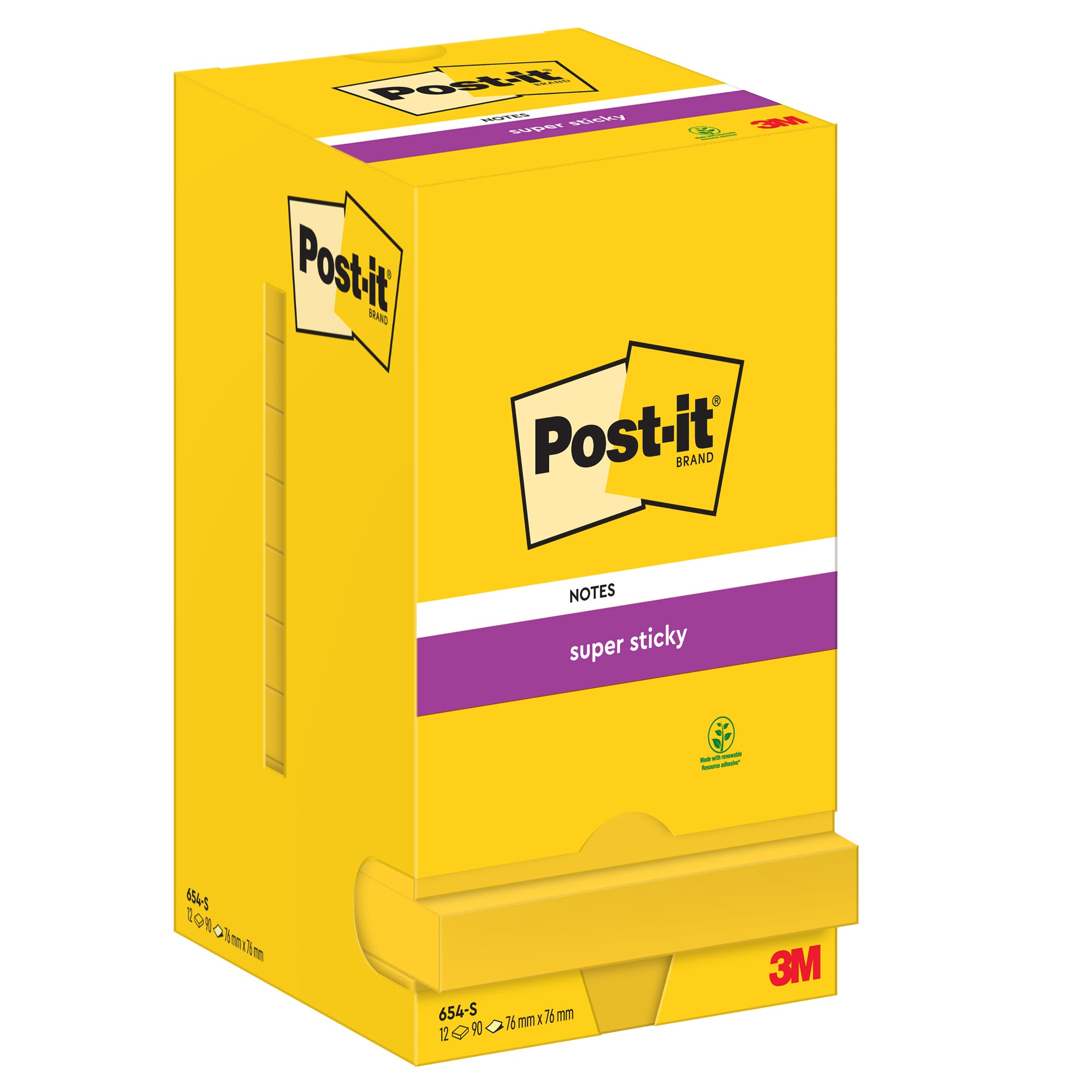 post-it-blocco-90foglietti-super-sticky-654-s-76x76mm-giallo-oro