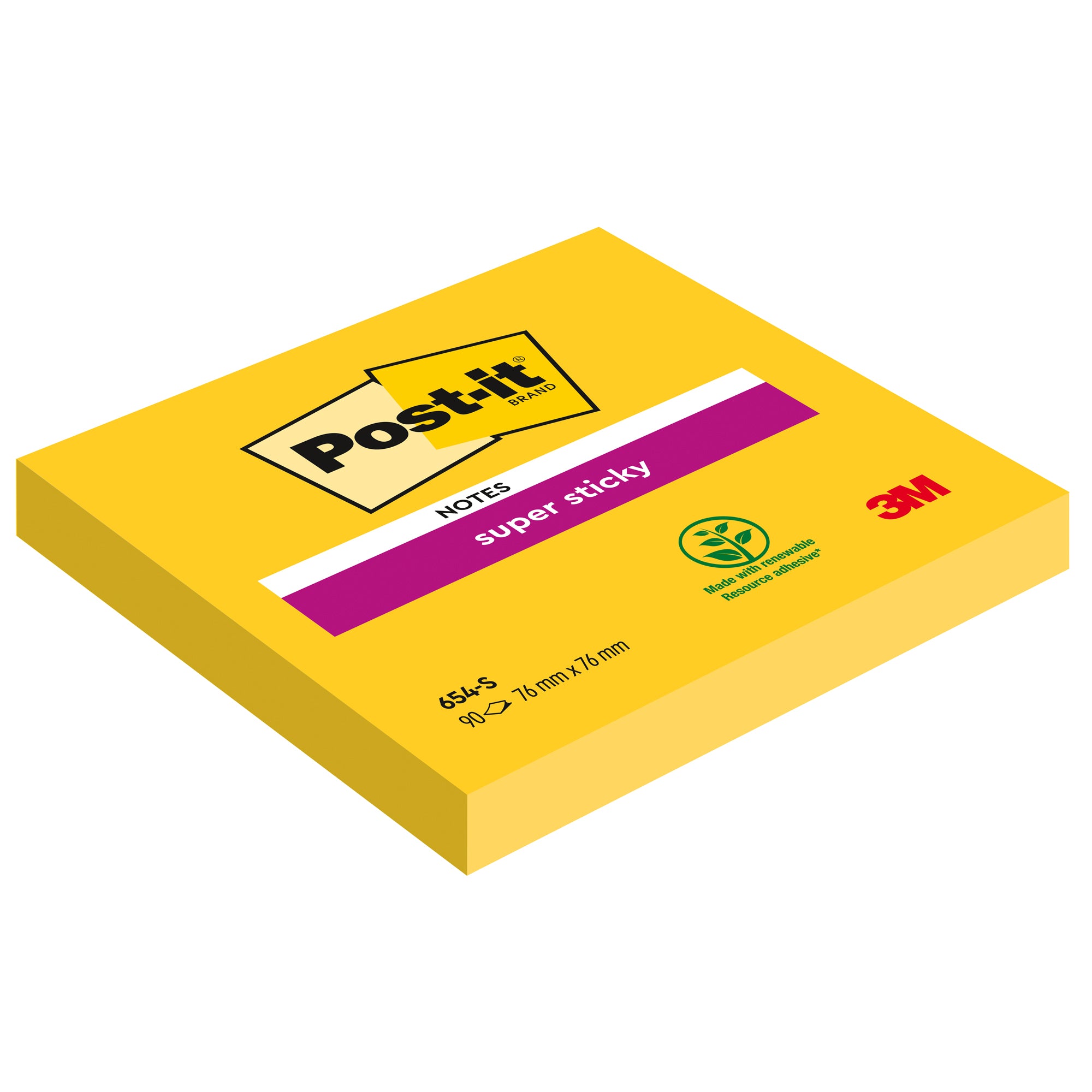 post-it-blocco-90foglietti-super-sticky-654-s-76x76mm-giallo-oro