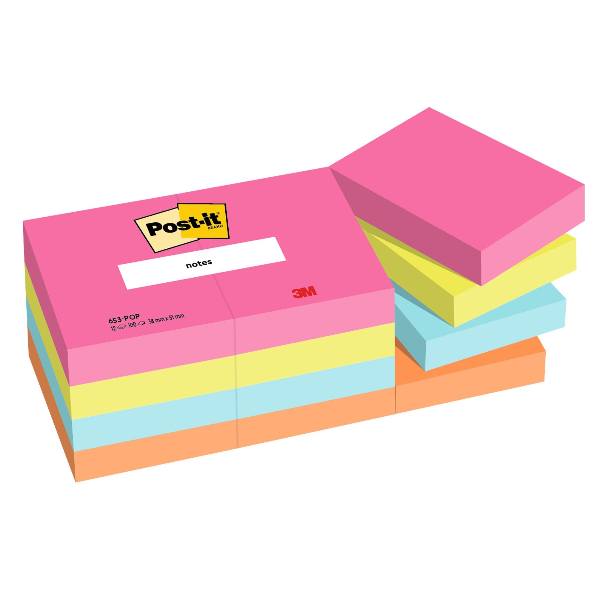 post-it-cf-12pz-blocco-100fg-notes-38x51mm-653-pop-popmistic