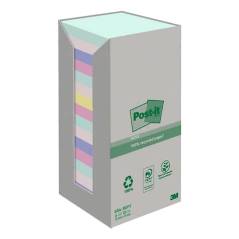 post-it-foglietti-post-it-notes-carta-riciclata-76x76mm-assort-pastello-torre-16-blocchetti-100-ff-654-1rpt