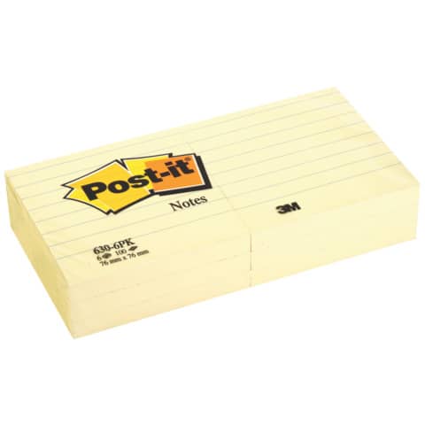 post-it-foglietti-post-it-notes-righe-giallo-canary-conf-6-blocchetti-100-ff-630-6pk