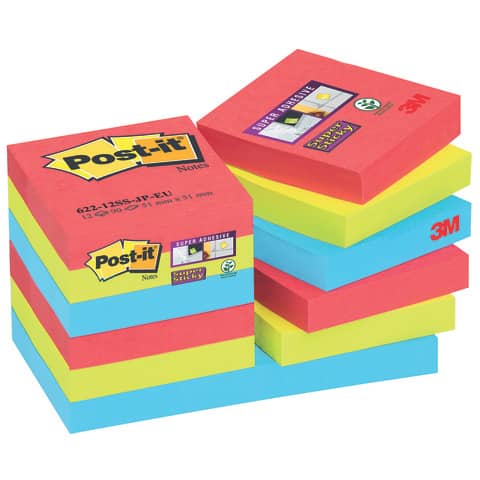 post-it-foglietti-riposizionabili-bora-bora-47-6x47-6-mm-assortiti-conf-12-blocc-90-ff-622-12ss-jp