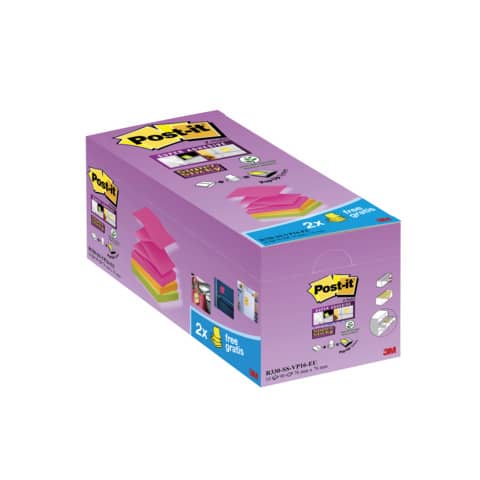 post-it-foglietti-z-notes-assortiti-conf-14-blocchetti-2-gratis-100-ff-r330-ss-vp16-eu