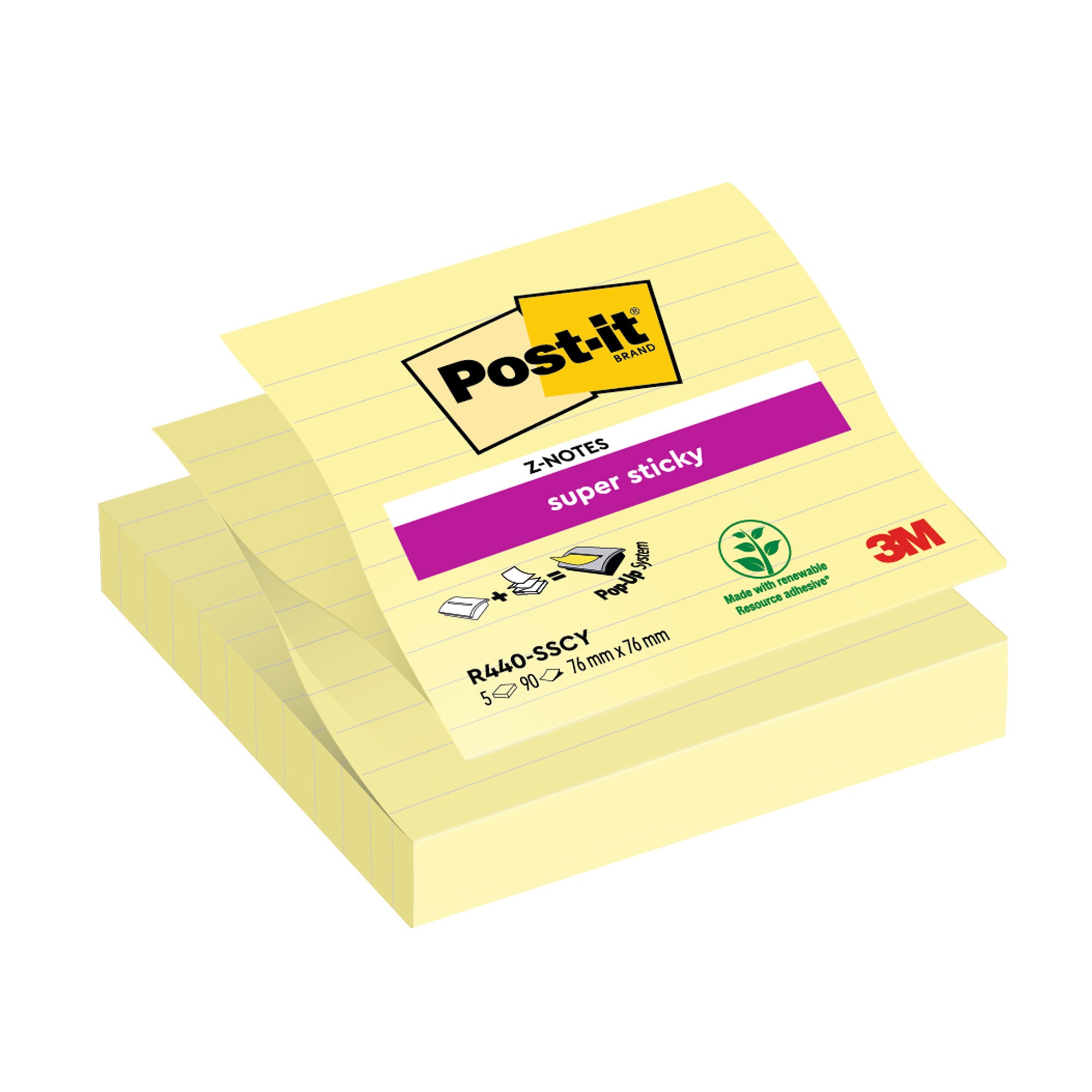 post-it-ricarica-90foglietti-super-sticky-101x101mm-righe-r440-sscy-giallo