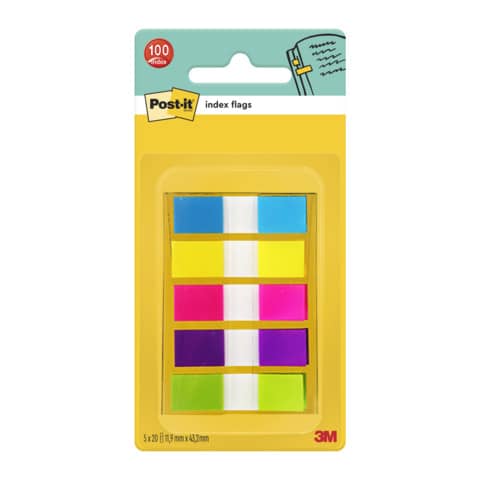 post-it-segnapagina-removibili-post-it-index-mini-dispenser-brillanti-assortiti-5-confezioni-20-683-5cbeu