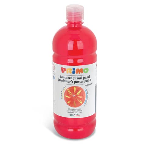 primo-tempera-brillante-bottiglia-pet-primi-passi-1000-ml-rosso-vermiglione-204br1000300