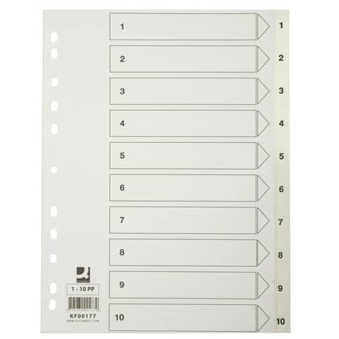 q-connect-divisore-numerico-bianco-22-5x29-7-cm-ppl-1-10-kf00177