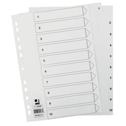 q-connect-divisore-numerico-bianco-22-5x29-7-cm-ppl-1-10-kf00177