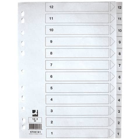 q-connect-divisore-numerico-bianco-22-5x29-7-cm-ppl-1-12-kf00181