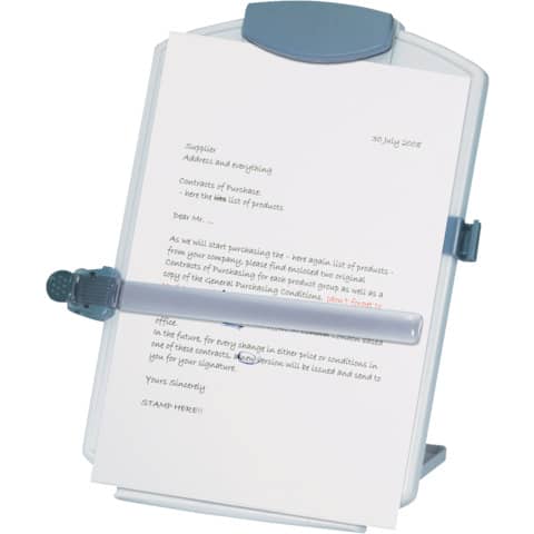 q-connect-leggio-computer-desktop-easel-copyholder-a4-grigio-chiaro-kf04521