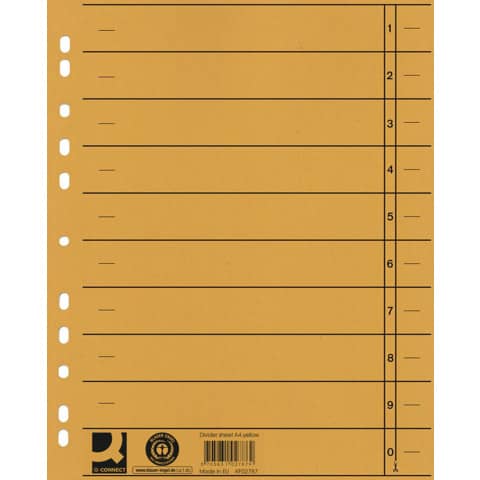 q-connect-separatore-archivio-perforazione-universale-24x30-cm-230-g-mq-giallo-conf-100-kf02787