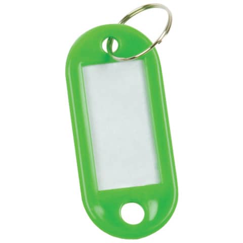 q-connect-targhetta-portachiavi-standard-plastica-5x2-2-cm-verde-confezione-10-pezzi-kf10871