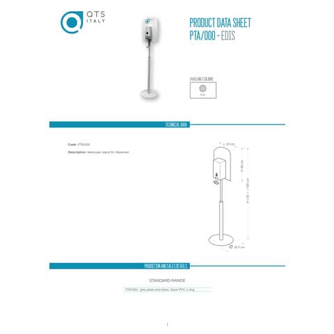 qts-supporto-telescopico-metallo-grigio-distributore-elettronico-gel-h130-cm-dosatore-altri-comp-ti-esclusi