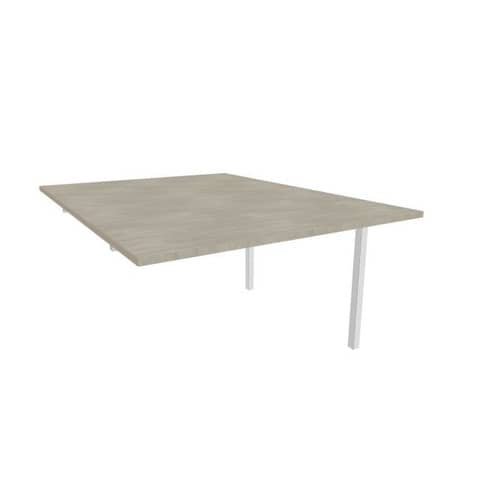 quadrifoglio-postazione-aggiuntiva-bench-cemento-120x160xh-75-cm-gamba-ponte-acciaio-argento-practika-p3-ecbic12-cl-a