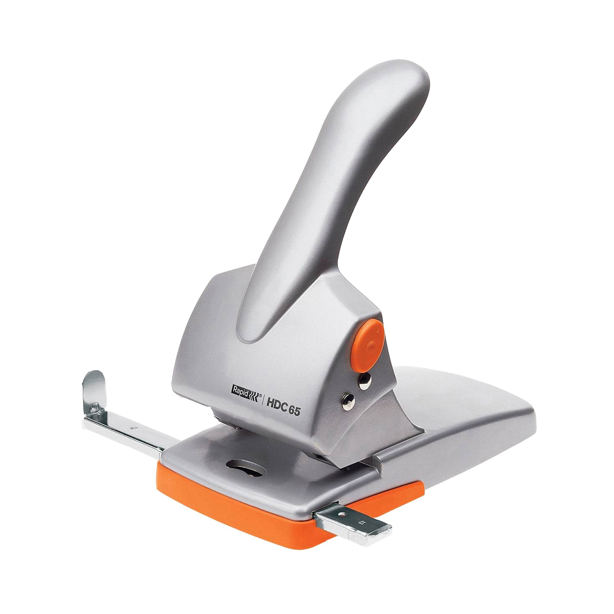 rapid-perforatore-2-fori-passo-8-max-65fg-hdc65-grigio-arancio