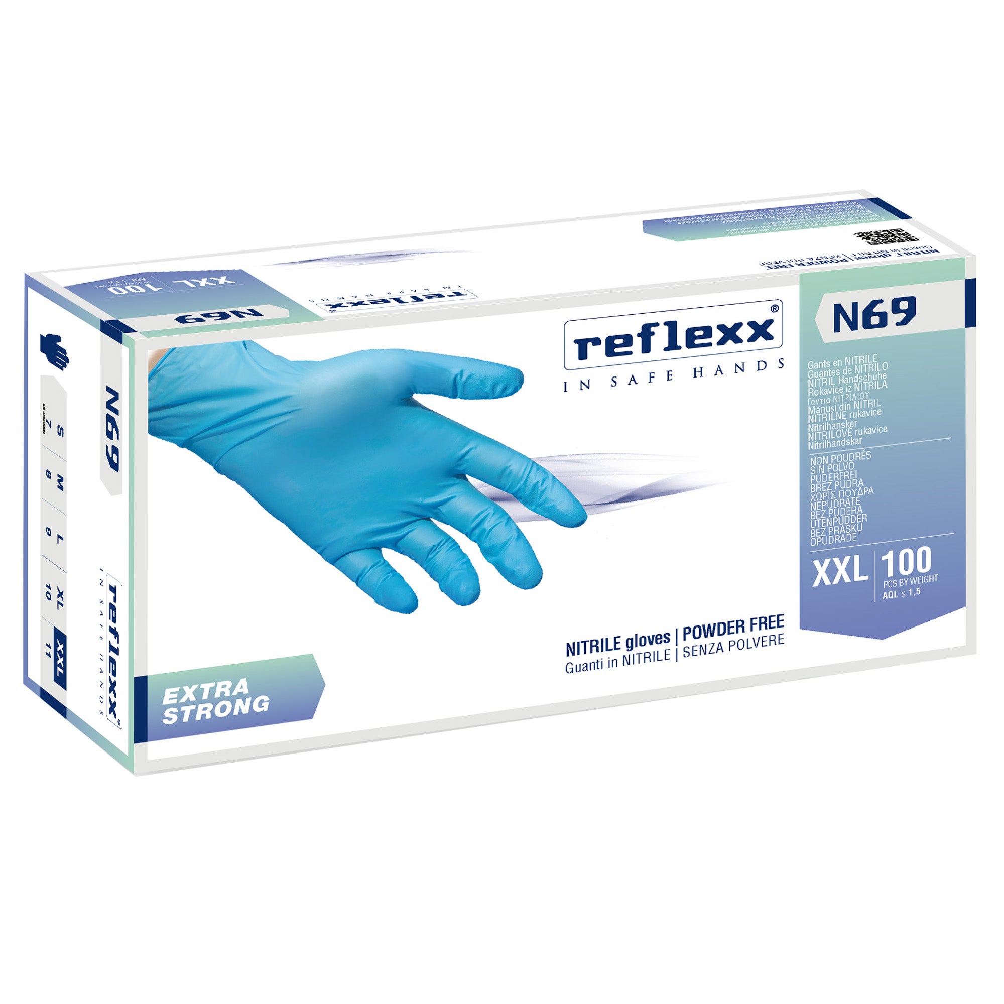 reflexx-conf-100-guanti-nitrile-n69-taglia-xxl-azzurri-extrastrong