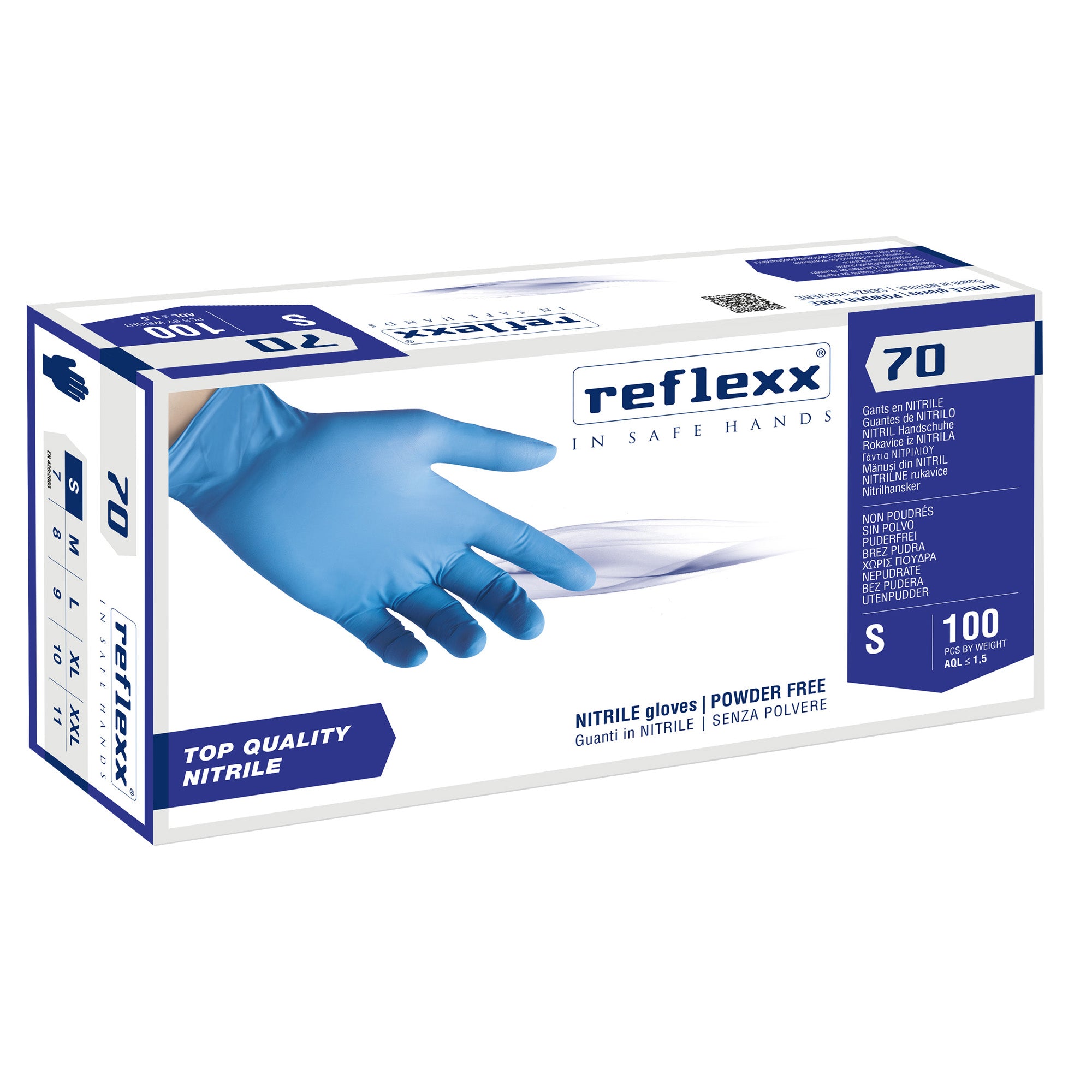 reflexx-conf-100-guanti-nitrile-r70-tg-s-senza-polvere-azzurro