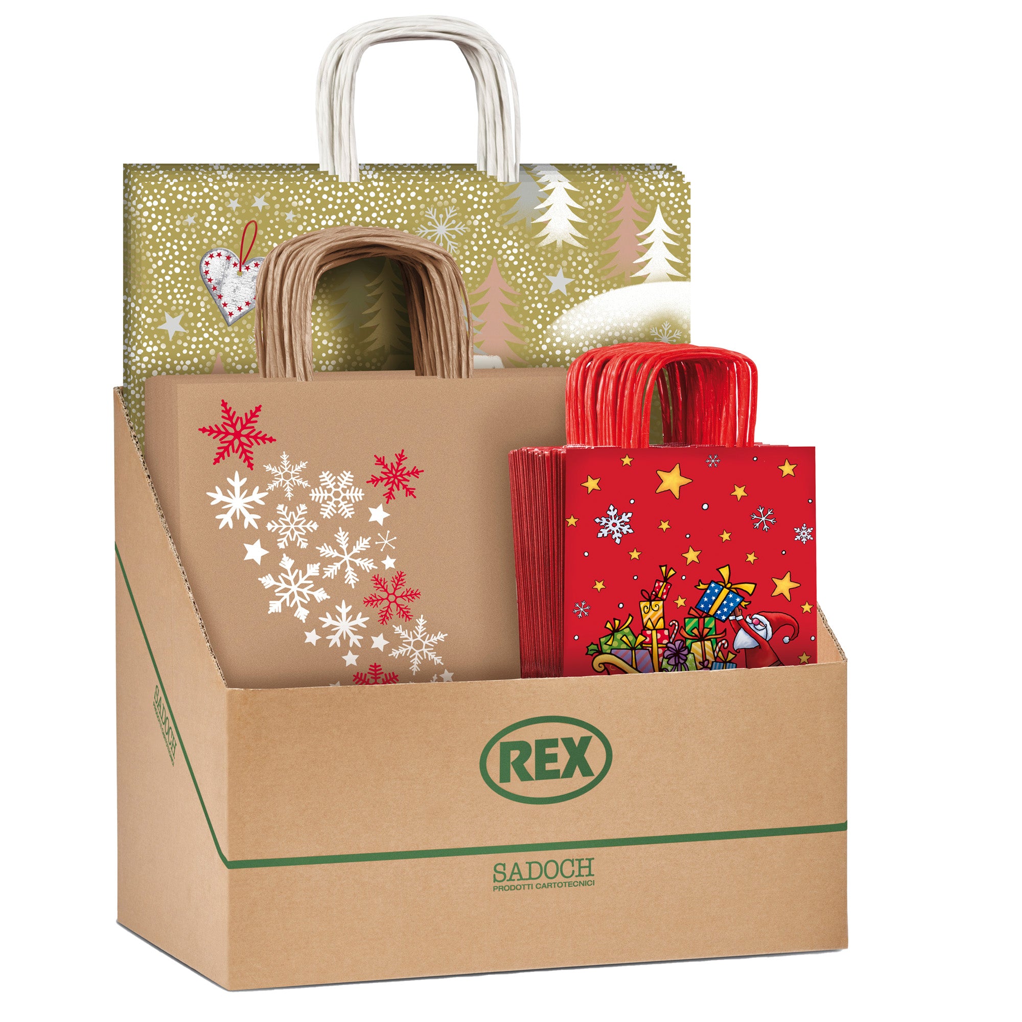 rex-sadoch-espositore-100pz-shopper-natale-fantasie-assortite-sadoch