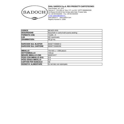 rex-sadoch-sacchetti-carta-kraft-sealing-multicolor-14x28-5-cm-conf-100-pz-avana-mln05avn