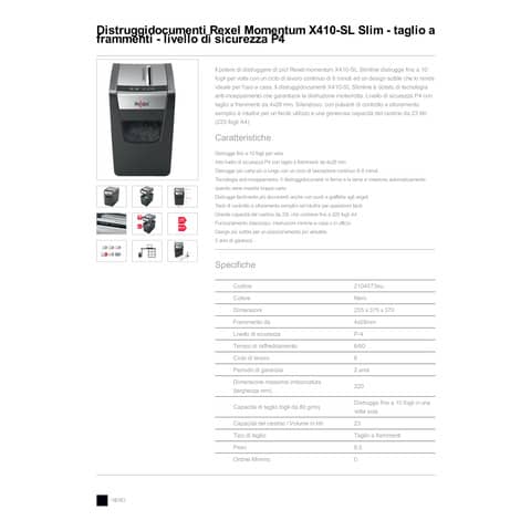 rexel-distruggidocumenti-frammenti-momentum-x410-sl