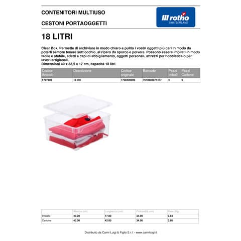 rotho-contenitore-clear-box-ppl-impilabile-trasparente-18-l-40x33-5x17-cm-f707805