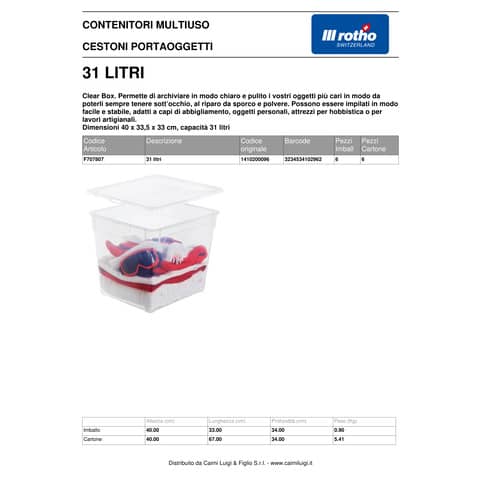 rotho-contenitore-clear-box-ppl-impilabile-trasparente-31-l-40x33-5x33-cm-f707807