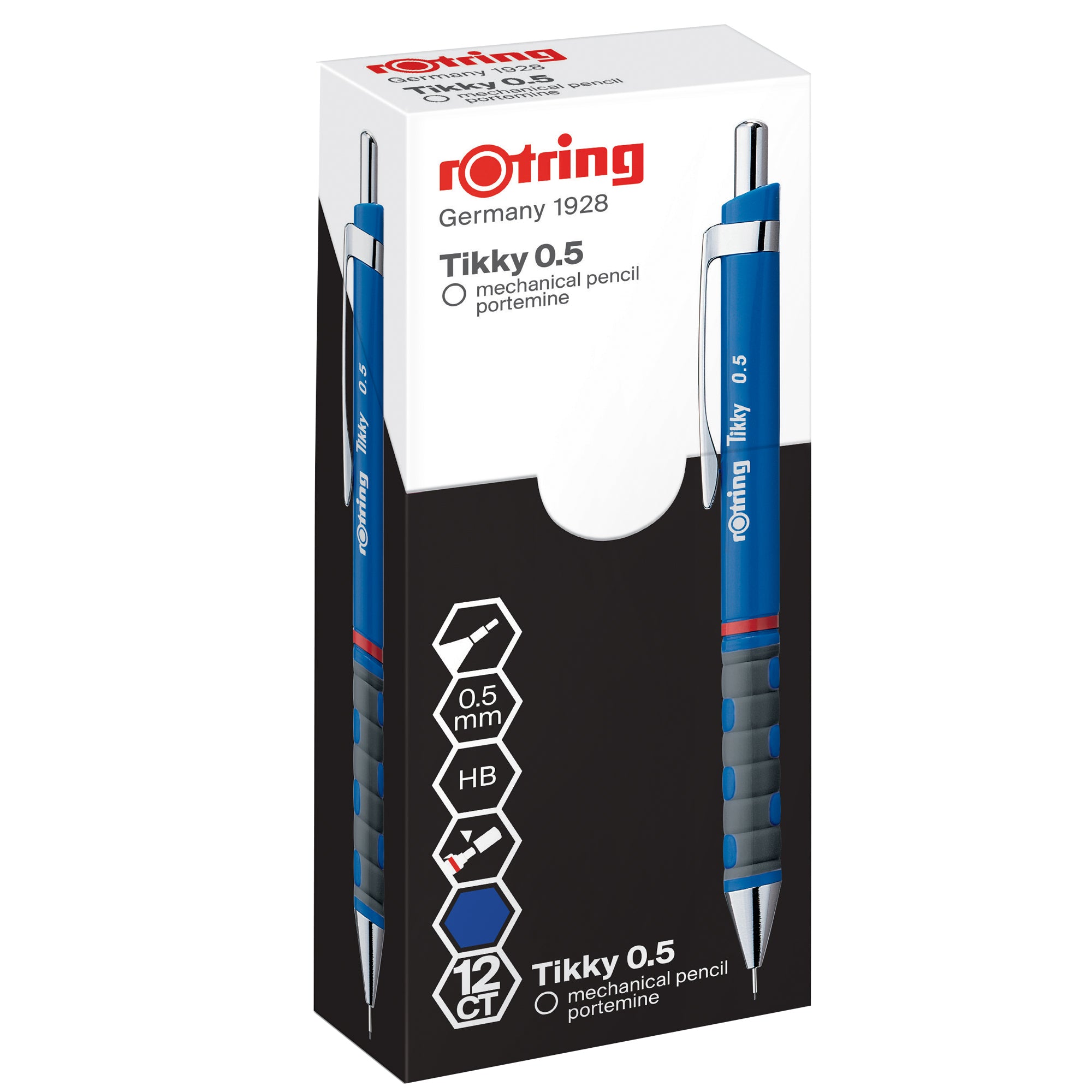 rotring-portamine-0-5mm-tikky-fusto-blu-papermate