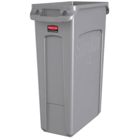 rubbermaid-contenitore-rifiuti-differenziata-slim-jim-canali-ventilazione-87-l-grigio-fg354060gray