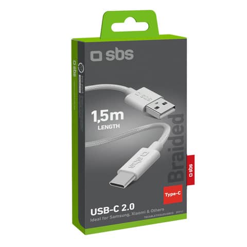 sbs-cavo-tessuto-usb-type-c-lunghezza-1-5mt-grigio-tecabletissueusbcg