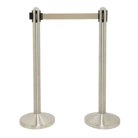 securit-1-colonnina-segnapercorso-cromata-nastro-grigio-210cm