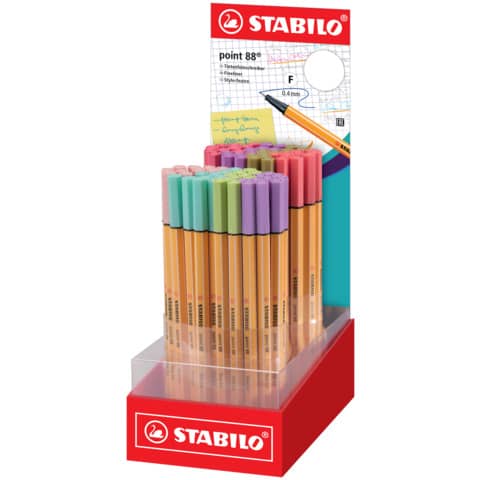 stabilo-espositore-fineliner-point-88-0-4-mm-80-pz-assortiti-88-80-01