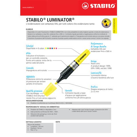 stabilo-evidenziatore-luminator-2-5-mm-arancione-71-54