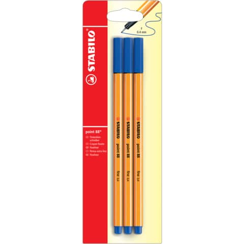 stabilo-fineliner-point-88-0-4-mm-conf-3-pz-blu-b-14827-10