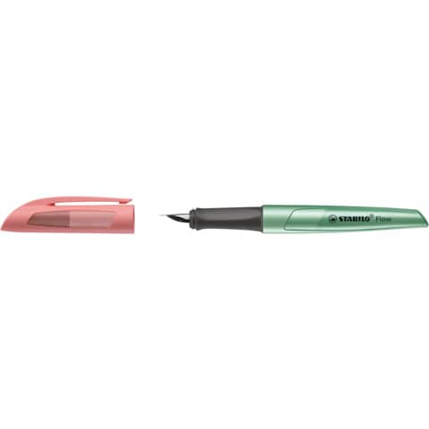 stabilo-penna-stilografica-flow-cosmetic-0-5-mm-inchiostro-blu-fusto-rosa-verde-metallizzato-5072-4-41