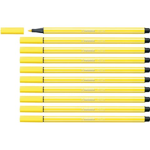 stabilo-pennarelli-pen-68-tratto-1-mm-giallo-limone-68-24