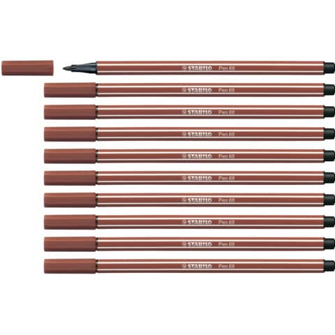 stabilo-pennarelli-pen-68-tratto-1-mm-terra-siena-68-75