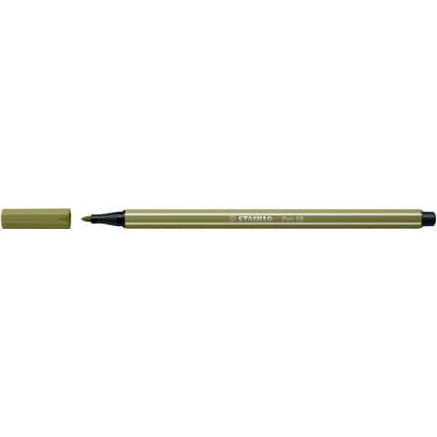 stabilo-pennarelli-pen-68-tratto-1-mm-verde-muschio-68-37