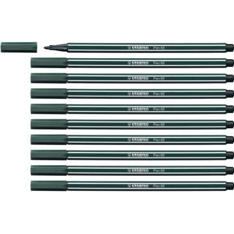 stabilo-pennarelli-pen-68-tratto-1-mm-verde-terra-68-63