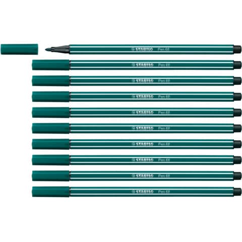 stabilo-pennarelli-pen-68-tratto-1-mm-verde-turchese-68-53