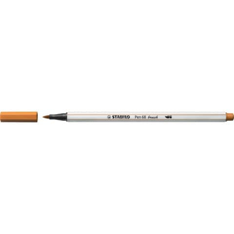 stabilo-pennarello-pen-68-brush-punta-pennello-m-1-mm-ocra-scuro-568-89