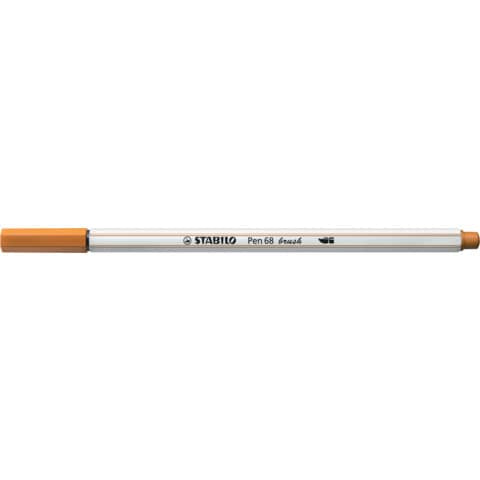 stabilo-pennarello-pen-68-brush-punta-pennello-m-1-mm-ocra-scuro-568-89