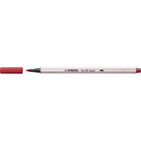 stabilo-pennarello-pen-68-brush-punta-pennello-m-1-mm-rosso-scuro-568-50