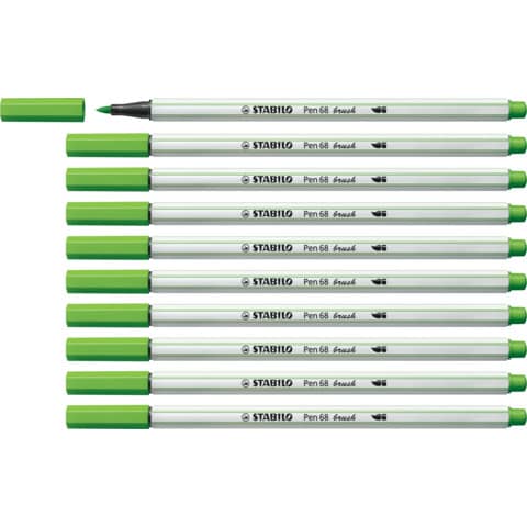 stabilo-pennarello-pen-68-brush-punta-pennello-m-1-mm-verde-foglia-568-43